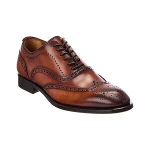 Antonio Maurizi Wingtip Leather Oxford, Brown